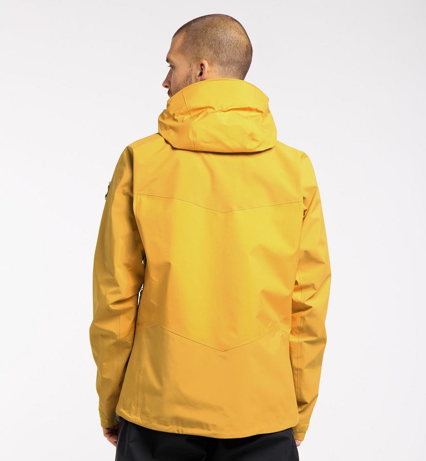 Haglöfs Mens Spitz Ski Jacket Yellow New Zealand 67805OHKM